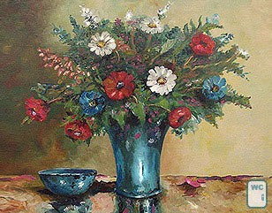Óleo sobre tela de Flores